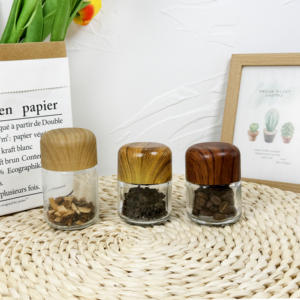 Pot en verre CR transparent de 100 ml à large ouverture, très vendu, pour le stockage des herbes et des aliments - Product Image 6