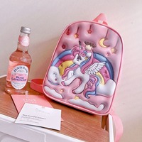 Sac à dos scolaire mini en cuir PU doux et mignon pour enfants, sacs à dos pour enfants, sacs à dessin animé pour enfants