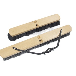 Factory Direct EcoClean Balai-poussoir personnalisé de 24 "en <span class=keywords><strong>bois</strong></span> de hêtre robuste avec manche et renfort en bambou - Product Image 3