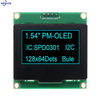 Venta de fábrica Módulos de pantalla OLED de 1,54 pulgadas 128*64 con interfaz SPD0301 o SSD1309 o SH1106 I2C IIC 4PIN para instrumentación