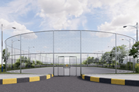 Ensemble complet de clôtures de sécurité en treillis métallique galvanisé pour chantier de construction et projets ferroviaires