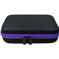 Boîte de rangement de voyage pour huiles essentielles, coque EVA, fermeture éclair, étanche, antichoc, taille et couleur personnalisables