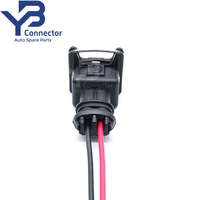 282189-1 TE Connectivity Konektor AMP 2 Pin Betina 48V Siap Pakai 2.8mm Konektor Tertutup Pigtail
