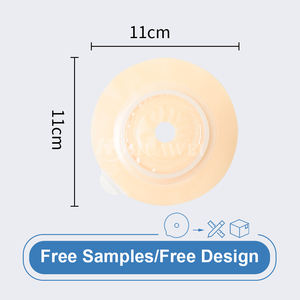 Hidrokolloid kolostomi cilt bariyerleri iki parça için taban plakası flanşı Ostomy Stoma <span class=keywords><strong>Ileostomy</strong></span> Urostomy kılıflı çanta - Product Image 2