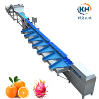 Machine de tri et de calibrage Kehong KHLH-6J pour pommes, oignons, oranges, myrtilles, pommes de terre, avocats, dattes, fruits, tomates, 160-280 pièces/min, facile à utiliser