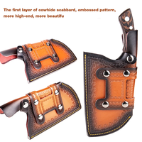Étui de protection de stockage de couteaux de cuisine en cuir professionnel étui en cuir de Style Vintage étui à couteaux Portable