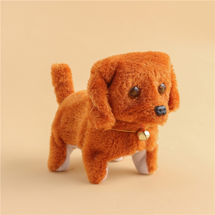 Link Brand P0064 Electronic Walking Small Dog Plush Toy - Interactive Pet Toy for Kids