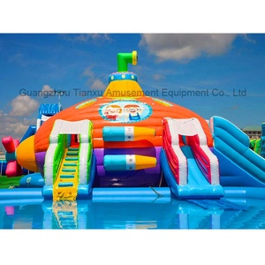 Tianxu para Aqua Inflable Metal Ground Water Park Combo <span class=keywords><strong>Piscina</strong></span> temática de vacaciones de verano con tobogán divertido para entretenimiento terrestre - Product Image 5