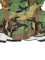 Blazer femme croisé à volants, manches longues, col cranté, imprimé léopard camouflage, pour le bureau