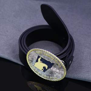 Diseña tu propio lujo Hebilla de cinturón de bronce en blanco Logotipo personalizado Hebillas de clip de cinturón de jeans de metal - Product Image 6