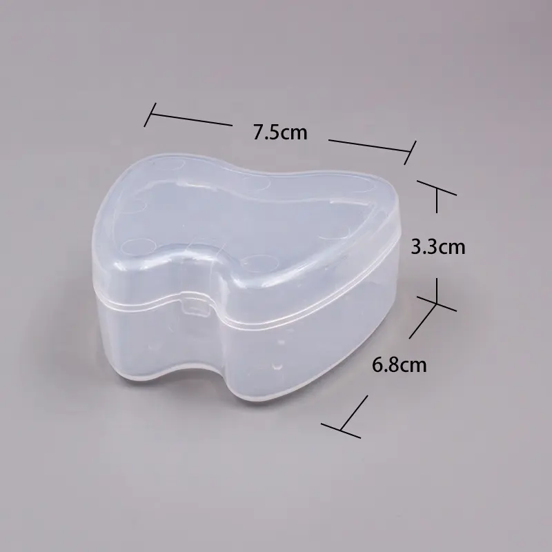 Dental Clinic Use Food Grade Plastic Dental Denture Cases Teeth Holders