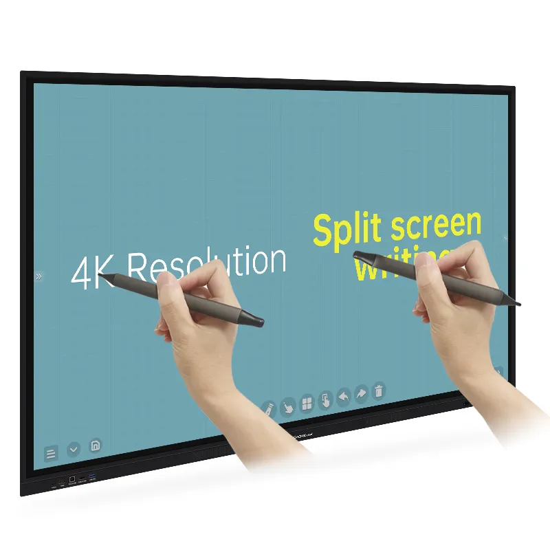 Gaoke 65" 75" 86" iniches interactive display 4K UHD touch screen Win 10 Android 9.0