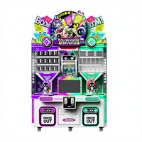 Distributeur automatique de jeux d'arcade personnalisé, fonctionnant par pièces et billets, boîte mystère porte-bonheur, construction métallique, interface en anglais