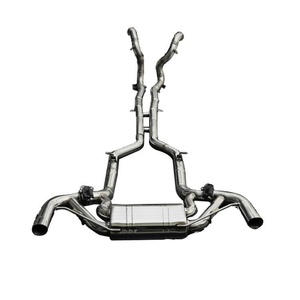 Système d'échappement en acier inoxydable poli miroir Vortex pour Mercedes AMG GT/GTS 4.0T, tuyau de soupape de silencieux, système d'échappement, épaisseur 1,5 mm - Product Image 1