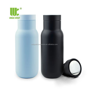Vaso de café de agua de 360 <span class=keywords><strong>grados</strong></span>, taza de viaje de acero inoxidable, doble pared, termal, aislado al vacío, con botón de empuje - Product Image 1