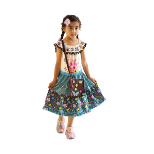 Ensemble de vêtements d'été pour filles Yiwu : Jupe et chemise pour bébés et tout-petits, tenue Encanto pour filles avec sac assorti - Product Image 1