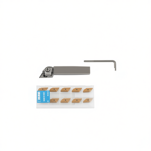 Outil de tournage externe Fervi avec inserts, largeur de coupe de 8 mm pour l'usinage des métaux - Product Image 2