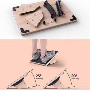 Tabla de equilibrio transfronteriza, tabla inclinada para tobillos, tabla para estirar músculos de la pantorrilla, estirador de piernas, equipo de entrenamiento en casa, tabla basculante - Product Image 4