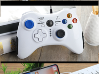 Controlador para Xbox 360 para PC Controlador con cable Gamepad para juegos de PC