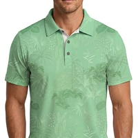 Kaos Polo Golf Berkualitas Tinggi Mewah dengan Logo Custom, Cepat Kering, Slim Fit, Bahan Polyester, Sablon Kaos Golf Pria