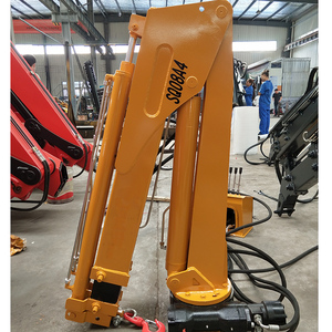 Mini-grue de levage 1 tonne pour remorque de pick-up, conception hydraulique pliable, pompe montée sur camion, déplacement urbain - Product Image 2