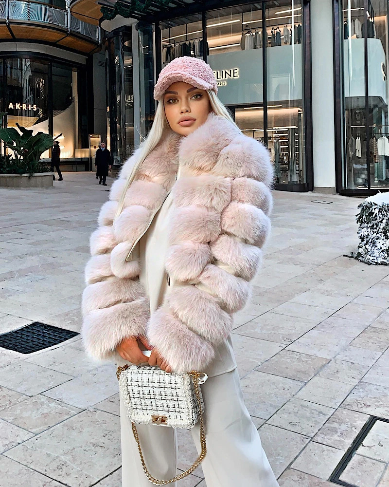 コート Winter Snow High Neck Fur Short Coat (3color) il_fullxfull.5012998478_j6gb.jpg