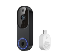 Système de sécurité pour maison intelligente, vision nocturne étanche, sonnette vidéo 1080P, interphone sans fil, sonnette intelligente, téléphone de porte audio