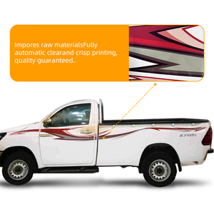 2023 original 4x4 fabricante de pegatinas laterales envolturas de vinilo puerta pegatina para carrocería de coche para Toyota <span class=keywords><strong>hilux</strong></span> <span class=keywords><strong>2</strong></span> puerta pickup - Product Image 2