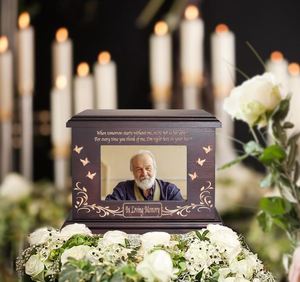 Hỏa Táng memorial urns cho Human ashes người lớn Nam Nữ bằng gỗ hình ảnh khung hộp quan tài người đàn ông phụ nữ Pet tang lễ urns - Product Image 5