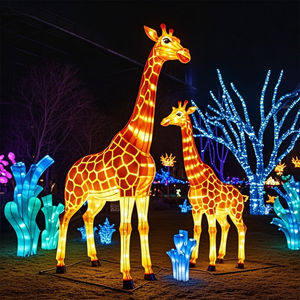โคมไฟยีราฟ<span class=keywords><strong>สัตว์</strong></span> LED สำหรับเทศกาลกลางแจ้งและสวนสนุกซาฟารีสำหรับวันขอบคุณพระเจ้าและวันพ่อ - Product Image 6