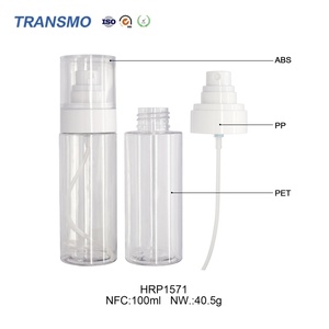 Flacon pulvérisateur cosmétique vide en plastique de 100 ml pour shampoing, lotion, soins du visage, soins des cheveux et du corps - Fournisseur d'emballages pour fabricants - Product Image 3