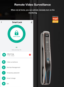 Tysh tuya 3D nhận dạng khuôn mặt RFID IC thẻ kỹ thuật số vân tay khóa cửa thông minh với wifi an ninh máy ảnh video cuộc gọi Ổ khóa cửa - Product Image 3