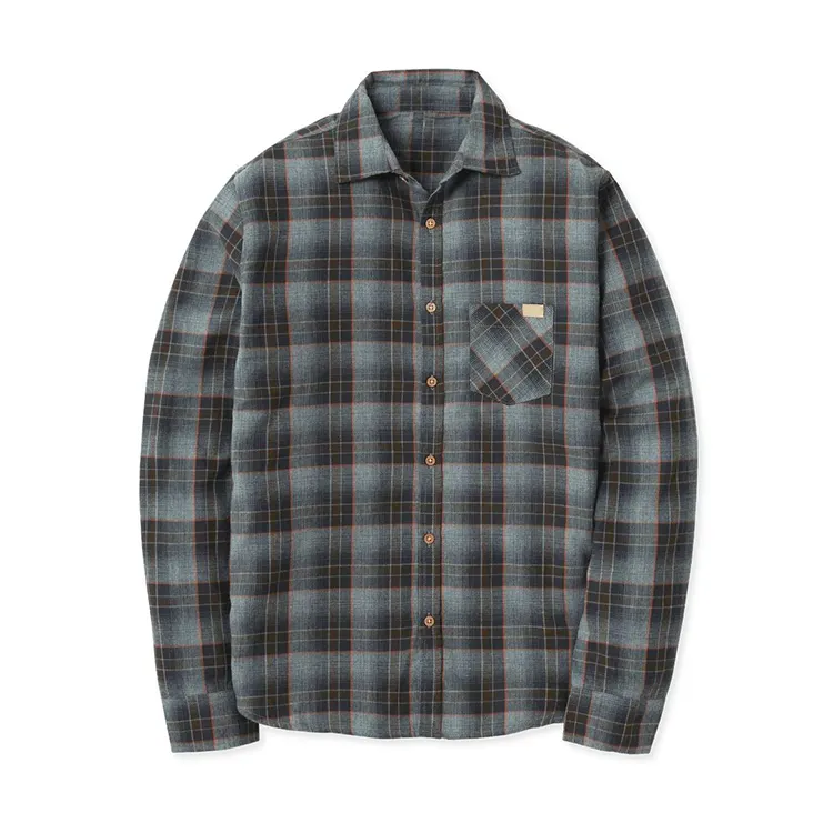 Wholesale Latest Design Organic Cotton Men Custom Work Flannel Shirts