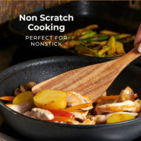 Natuurlijke acaciahouten spatels, keukengerei, acaciahouten handgrepen, kookgerei, lepels, houten kookgerei, gereedschapsets
