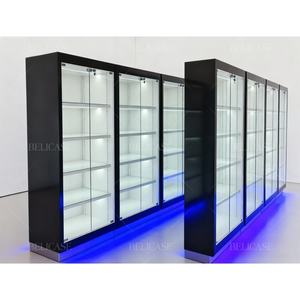 ארון תצוגה זכוכית שקוף באיכות גבוהה עם תאורה locked רב-שכבתי עבור אנימה צעצועים - Product Image 6