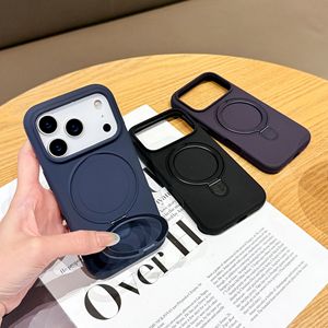 <span class=keywords><strong>Coque</strong></span> de téléphone magnétique en <span class=keywords><strong>silicone</strong></span> liquide pour <span class=keywords><strong>iPhone</strong></span> 17 Pro Max avec support réglable, compatible charge sans fil et antichute - Product Image 4