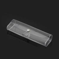 Boîte de rangement spéciale pour lunettes en plastique transparent Rectangle forme crapaud lunettes de soleil et lunettes de lecture Clips