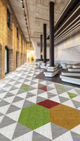 Venta caliente personalizado suelo decorativo Material antideslizante PVC tejido vinilo suelo alfombra azulejos