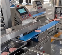 Machine automatique de fabrication de galettes de poulet, de tourtes à la viande et de nuggets 220V en acier inoxydable de qualité alimentaire, haute efficacité pour la viande de hamburger
