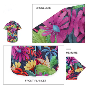 <span class=keywords><strong>Chemise</strong></span> hawaïenne <span class=keywords><strong>personnalisée</strong></span> d'été Tropical Beach <span class=keywords><strong>Chemise</strong></span> hawaïenne à fleurs pour hommes <span class=keywords><strong>Chemise</strong></span> à col cubain Aloha <span class=keywords><strong>personnalisée</strong></span> avec boutons - Product Image 5