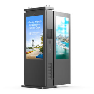 Pantalla dual IP65 a prueba de agua al aire libre LCD Digital Signage Animación Alto brillo Smart City Park Street Publicidad Totem Media - Product Image 2