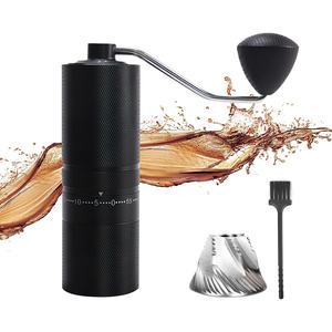 เครื่องบดกาแฟมือหมุนขนาดเล็กพกพา 60 ระดับการปรับภายนอก  วัสดุไทเทเนียมเคลือบทอง  ใบมีด SS BurrAl-Alloy 420 - Product Image 1