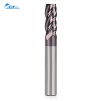 Fresa de extremo plano de carburo sólido BFL de 4 filos, 1/8 pulg. * 1/2 * 1-1/2 pulg. en stock