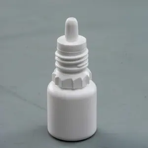 Petit récipient d'emballage de gouttes de médicaments pour les yeux, blanc, vide, rond, en plastique, 5ml, 10ml, 5cc, flacon compte-gouttes aseptique de chine