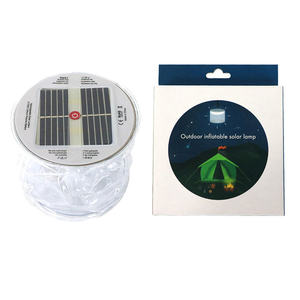 Năng lượng mặt trời cắm trại đèn Inflatable 10 <span class=keywords><strong>Led</strong></span> năng lượng mặt trời đèn lồng ánh sáng với treo móc Lightbulb ráp cắm trại đèn lồng - Product Image 2