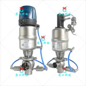 Vanne pneumatique anti-mélange à double étanchéité pour le contrôle des vannes de nettoyage externe - Product Image 3