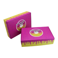 Boîte d'emballage en papier personnalisée avec logo pour Mochi, Donuts, Gaufres, Pâtisseries, Biscuits, Desserts, Gâteaux, Sushi, Puff, Crêpes, Empanadas - Vente en gros