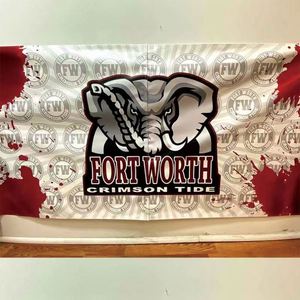 Bannière de fête personnalisée pour enterrement de vie de jeune fille, décoration d'anniversaire, week-end de bachelorette, toile de fond pour photos avec logo d'entreprise - Product Image 1