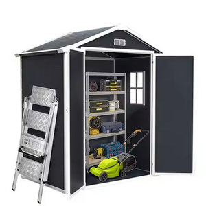 Cobertizo <span class=keywords><strong>de</strong></span> almacenamiento <span class=keywords><strong>de</strong></span> plástico <span class=keywords><strong>de</strong></span> fácil montaje reforzado con aleación <span class=keywords><strong>de</strong></span> aluminio <span class=keywords><strong>de</strong></span> 8x8 pies Cobertizos <span class=keywords><strong>de</strong></span> <span class=keywords><strong>jardín</strong></span> <span class=keywords><strong>grandes</strong></span> - Product Image 6