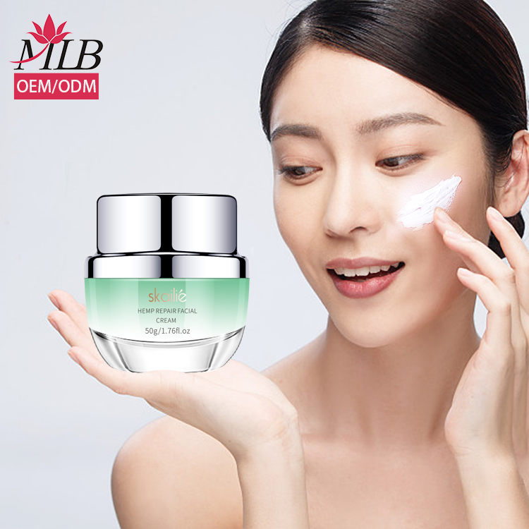 Oem уход за кожей органический чистый Конопляный коллаген крем для лица отбеливающий увлажняющий крем для лица от частного бренда